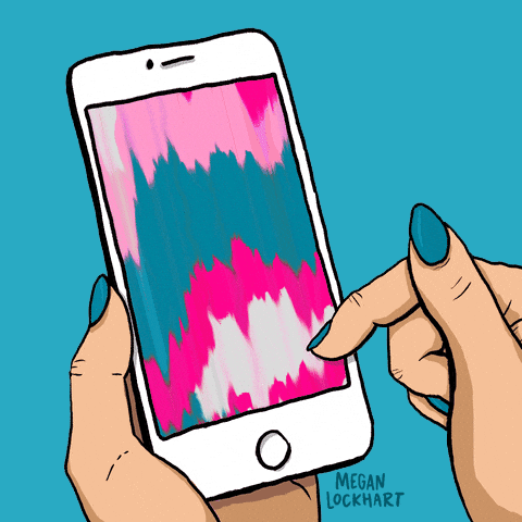 Pink Scrolling GIF by megan lockhart.gif