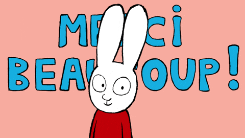 Merci Beaucoup GIF by Simon Super Rabbit.gif