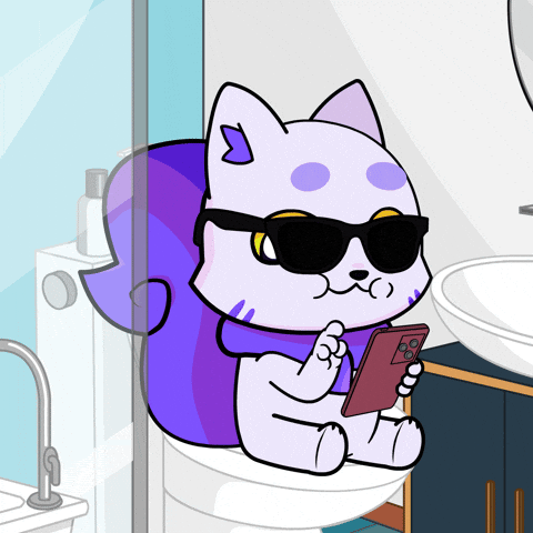 Bored Phone GIF by Lucky Kat Studios.gif