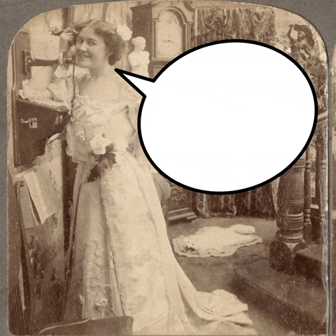 Telephone Femme GIF by Archives of Ontario  Archives publiques de l'Ontario.gif
